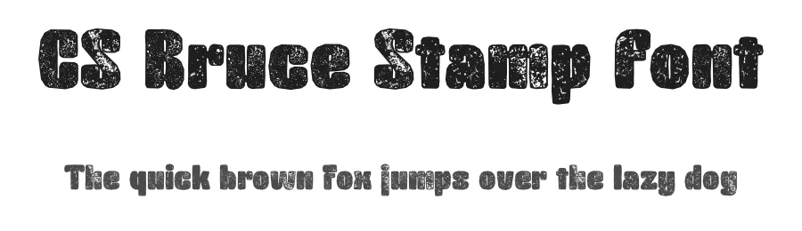 CS Bruce Stamp Font by craftsupplyco — Display Font