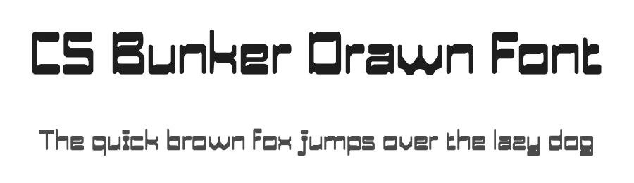CS Bunker Drawn Font by craftsupplyco — Display Font