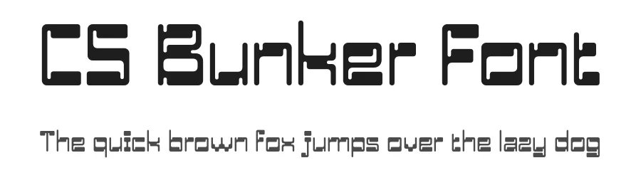 CS Bunker Font by craftsupplyco β Display Font