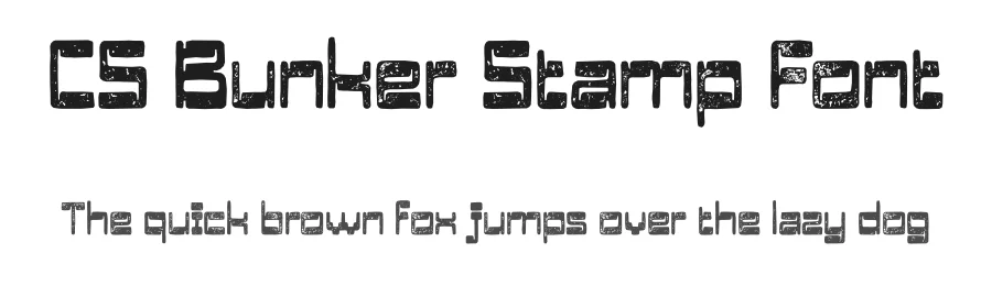 CS Bunker Stamp Font by craftsupplyco — Display Font