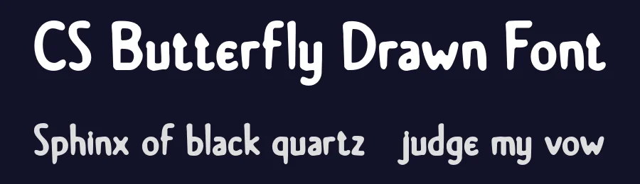 CS Butterfly Drawn Font by craftsupplyco — Sans Serif Font — thumbnail 2