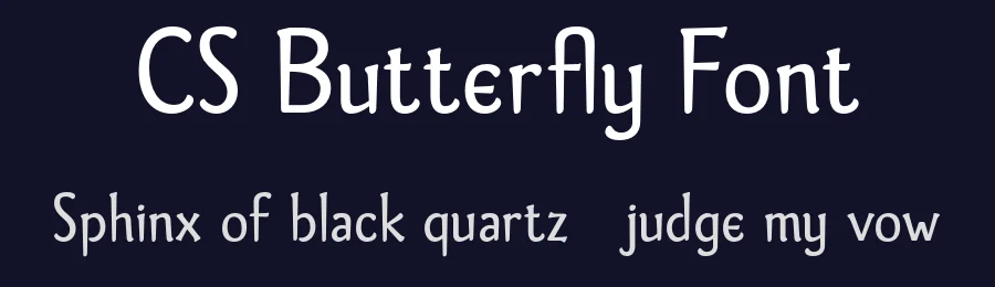 CS Butterfly Font by craftsupplyco — Display Font — thumbnail 2