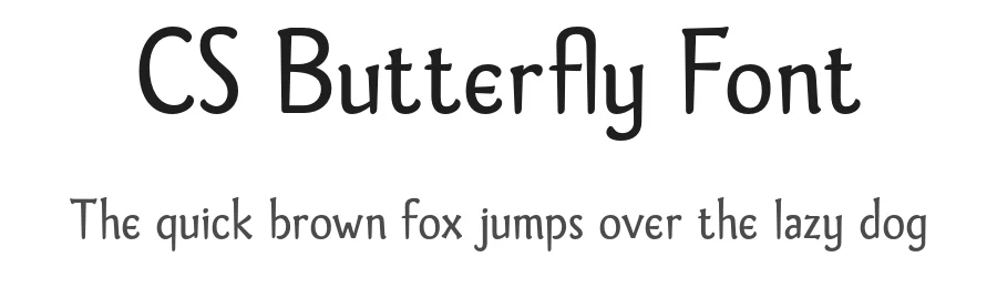 CS Butterfly Font by craftsupplyco — Display Font