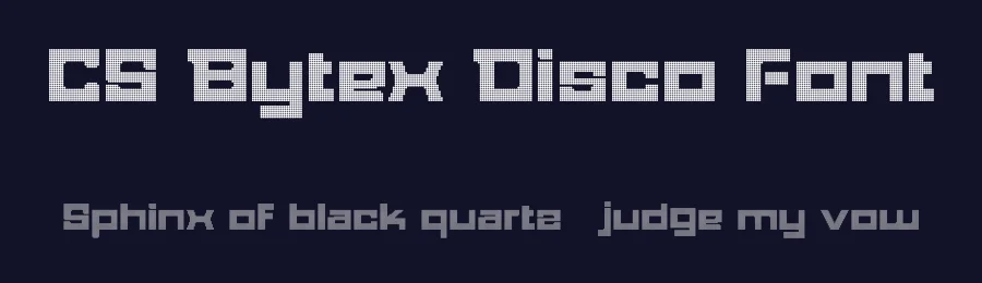 CS Bytex Disco Font by craftsupplyco — Display Font — thumbnail 2
