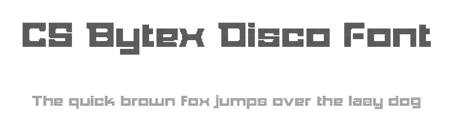 CS Bytex Disco Font by craftsupplyco — Display Font