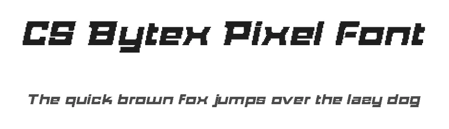CS Bytex Pixel Font by craftsupplyco — Display Font