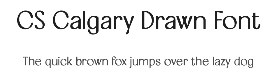 CS Calgary Drawn Font by craftsupplyco — Sans Serif Font
