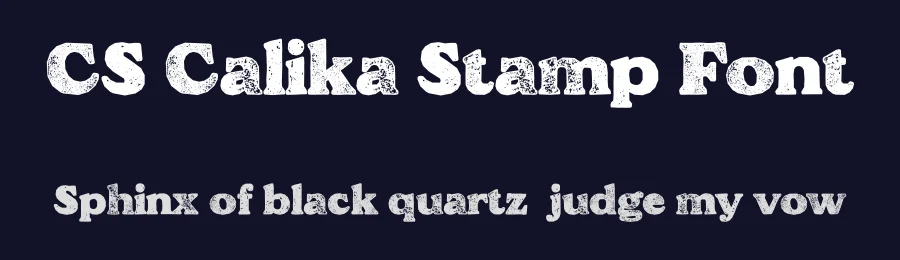 CS Calika Stamp Font by craftsupplyco — Display Font — thumbnail 2