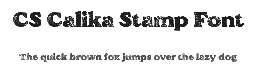 CS Calika Stamp Font by craftsupplyco — Display Font