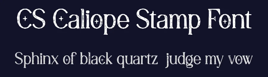 CS Caliope Stamp Font by craftsupplyco — Display Font — thumbnail 2