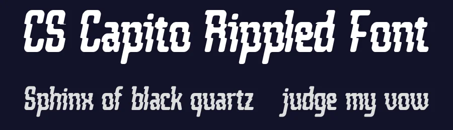 CS Capito Rippled Font by craftsupplyco — Display Font — thumbnail 2
