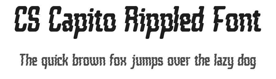 CS Capito Rippled Font by craftsupplyco — Display Font