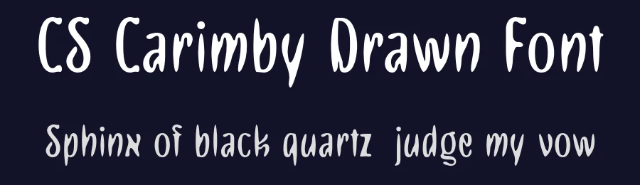 CS Carimby Drawn Font by craftsupplyco — Display Font — thumbnail 2
