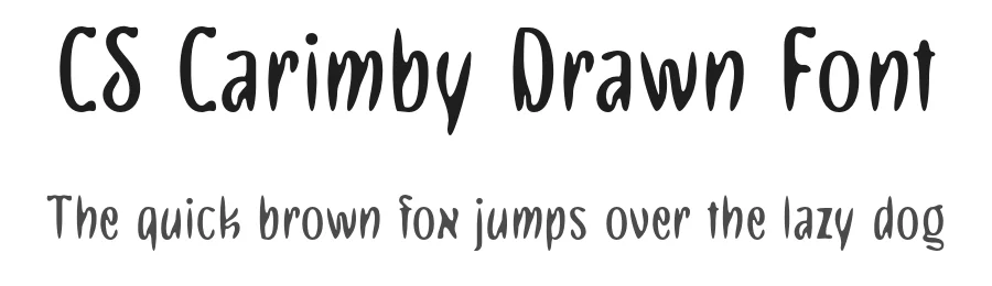 CS Carimby Drawn Font by craftsupplyco — Display Font