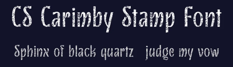 CS Carimby Stamp Font by craftsupplyco — Sans Serif Font — thumbnail 2