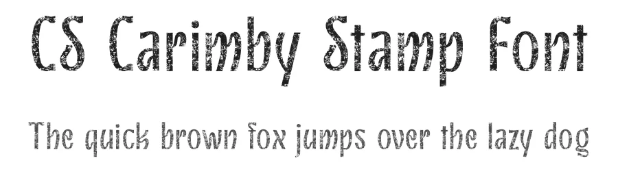 CS Carimby Stamp Font by craftsupplyco — Sans Serif Font