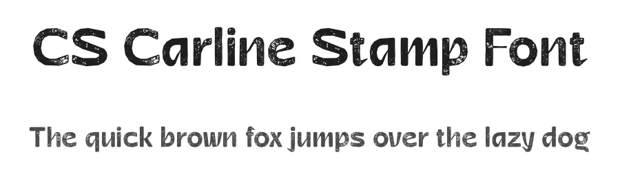 CS Carline Stamp Font by craftsupplyco — Display Font