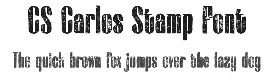 CS Carlos Stamp Font by craftsupplyco — Sans Serif Font