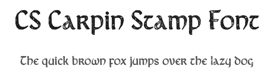 CS Carpin Stamp Font by craftsupplyco — Display Font