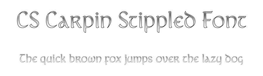CS Carpin Stippled Font by craftsupplyco — Display Font