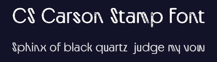CS Carson Stamp Font by craftsupplyco — Sans Serif Font — thumbnail 2