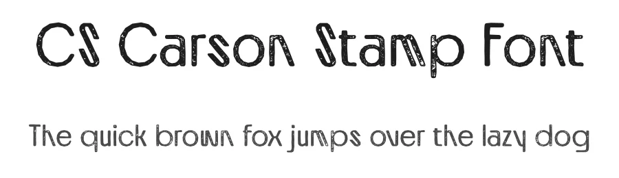 CS Carson Stamp Font by craftsupplyco β Sans Serif Font