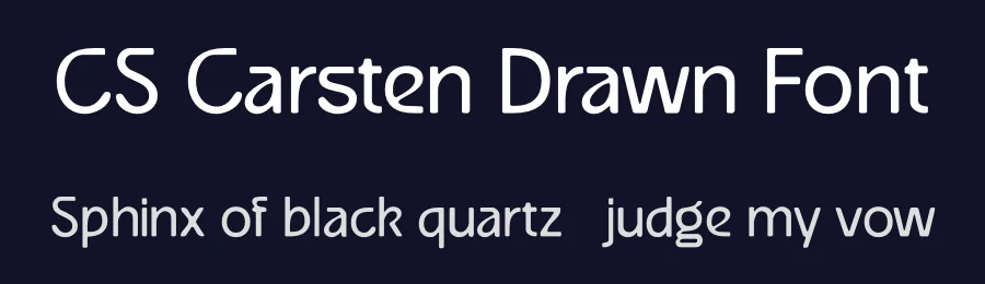 CS Carsten Drawn Font by craftsupplyco — Sans Serif Font — thumbnail 2