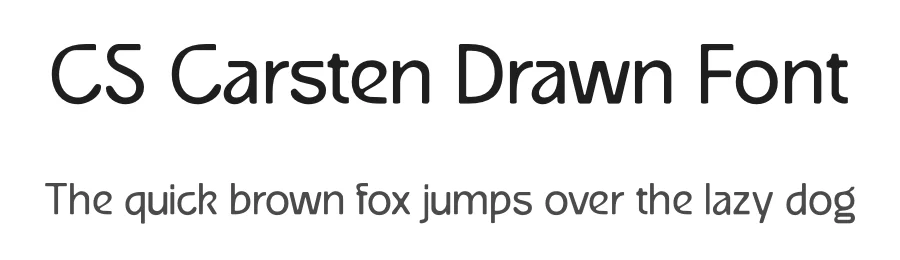 CS Carsten Drawn Font by craftsupplyco — Sans Serif Font