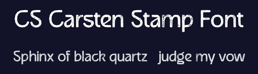 CS Carsten Stamp Font by craftsupplyco — Sans Serif Font — thumbnail 2
