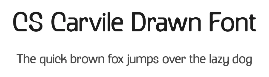 CS Carvile Drawn Font by craftsupplyco β Sans Serif Font