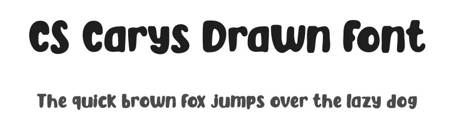 CS Carys Drawn Font by craftsupplyco — Display Font