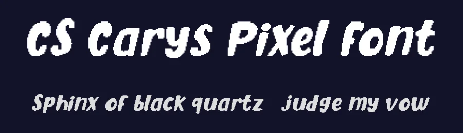 CS Carys Pixel Font by craftsupplyco — Display Font — thumbnail 2