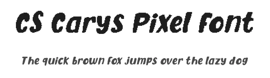 CS Carys Pixel Font by craftsupplyco — Display Font