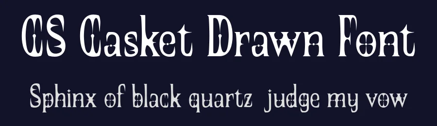 CS Casket Drawn Font by craftsupplyco — Display Font — thumbnail 2