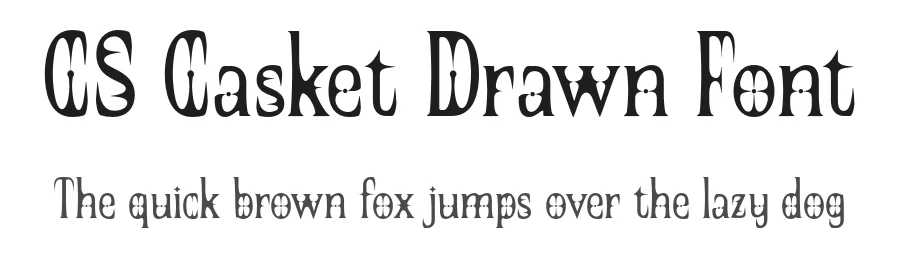 CS Casket Drawn Font by craftsupplyco — Display Font