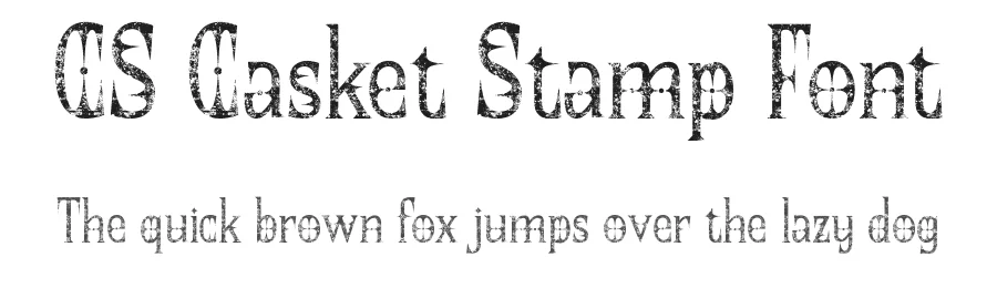 CS Casket Stamp Font by craftsupplyco — Display Font