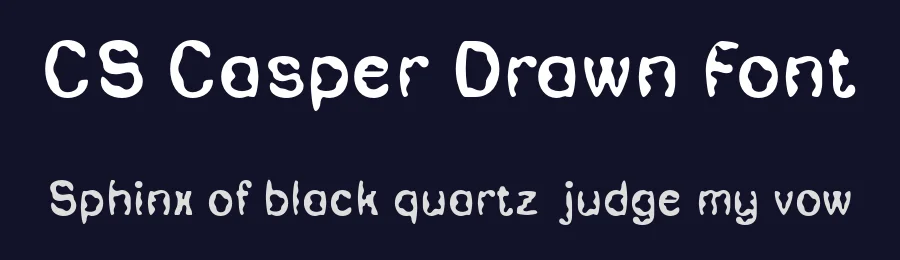 CS Casper Drawn Font by craftsupplyco — Display Font — thumbnail 2