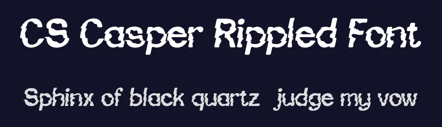 CS Casper Rippled Font by craftsupplyco — Display Font — thumbnail 2