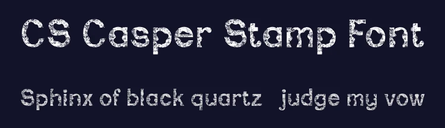 CS Casper Stamp Font by craftsupplyco — Display Font — thumbnail 2