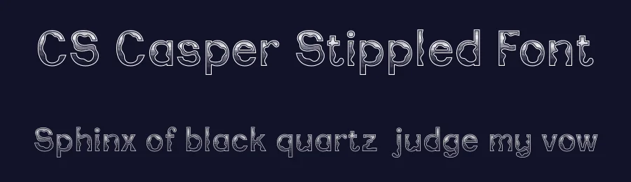 CS Casper Stippled Font by craftsupplyco — Display Font — thumbnail 2
