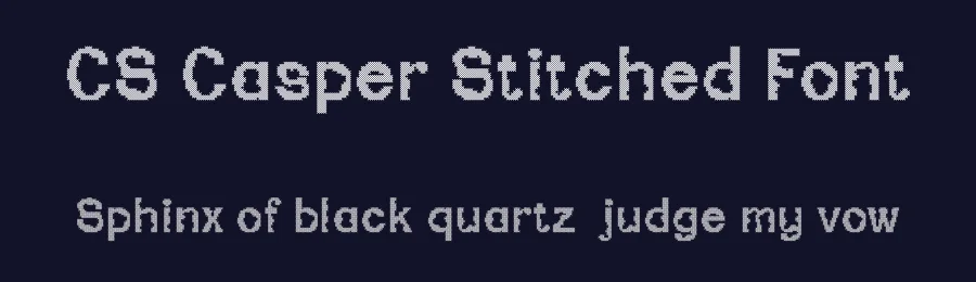 CS Casper Stitched Font by craftsupplyco — Display Font — thumbnail 2
