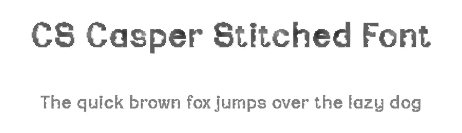 CS Casper Stitched Font by craftsupplyco — Display Font