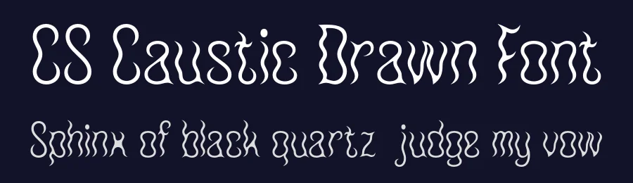 CS Caustic Drawn Font by craftsupplyco — Display Font — thumbnail 2