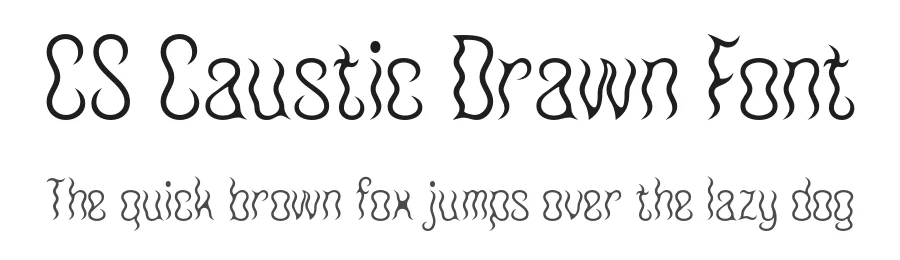 CS Caustic Drawn Font by craftsupplyco — Display Font