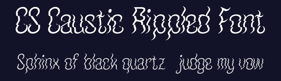 CS Caustic Rippled Font by craftsupplyco — Display Font — thumbnail 2