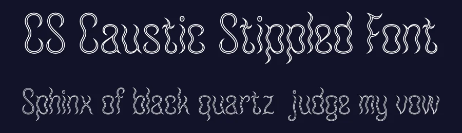 CS Caustic Stippled Font by craftsupplyco — Display Font — thumbnail 2