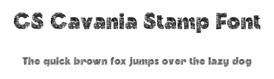 CS Cavania Stamp Font by craftsupplyco — Sans Serif Font