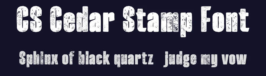 CS Cedar Stamp Font by craftsupplyco — Sans Serif Font — thumbnail 2