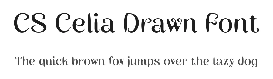 CS Celia Drawn Font by craftsupplyco — Display Font
