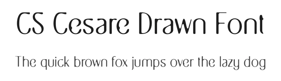 CS Cesare Drawn Font by craftsupplyco — Sans Serif Font